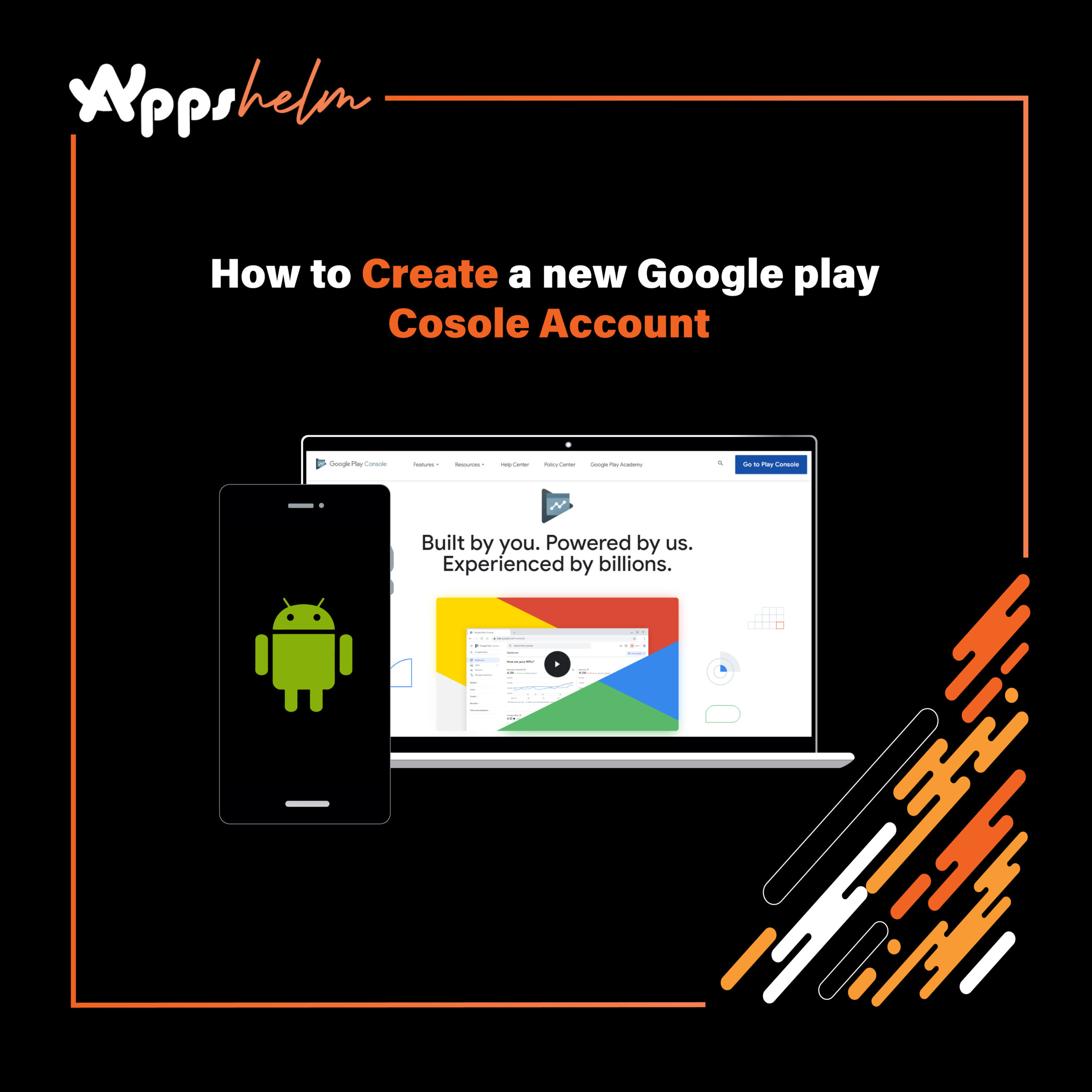 How to create a new Google play console account