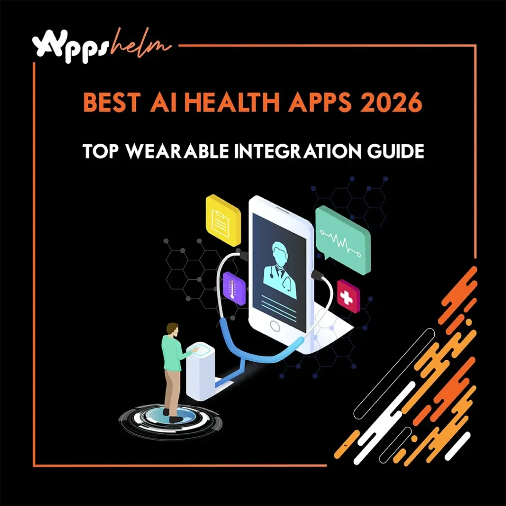 Top AI health monitoring apps 2026 showing wearable device integration
