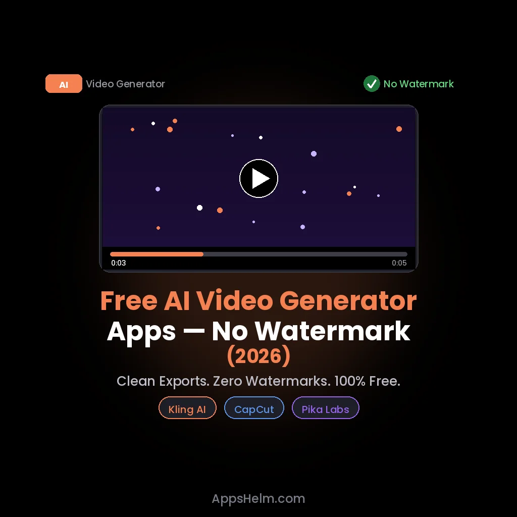 Free AI Video Generator Apps No Watermark