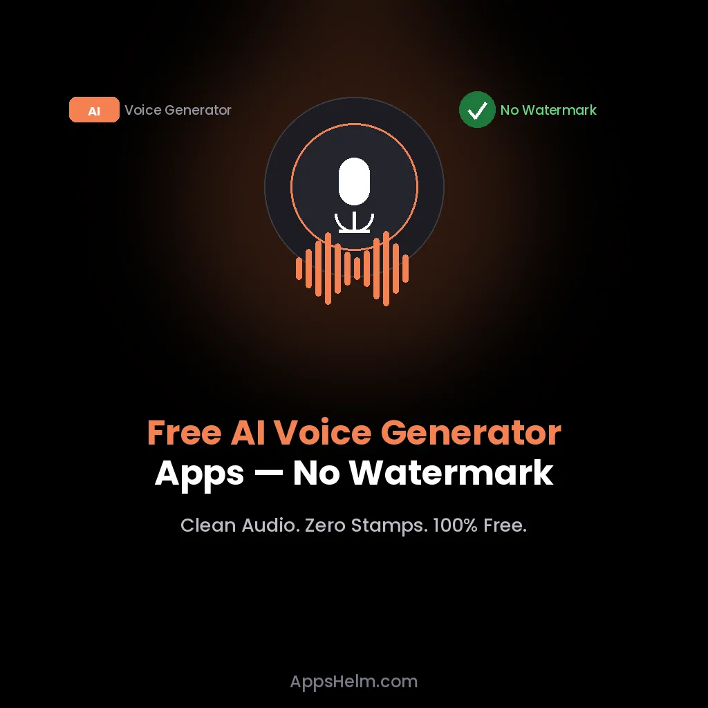 free AI voice generator app no watermark
